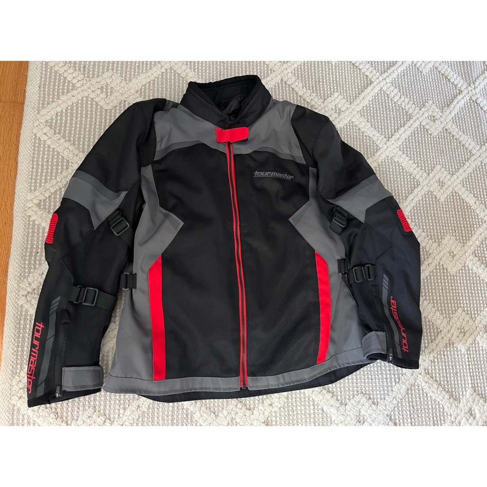 Tourmaster Intake Air‎ V6 Jacket Black Red Woman Size Large Motorcycle